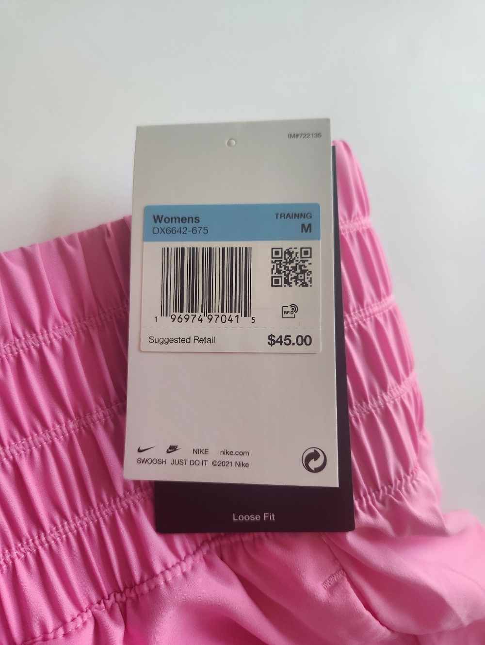 Nike Pink Athletic Shorts - High Waist - Picture 7 of 8